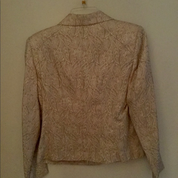 Gold Brocade Blazer - Picture 3 of 7